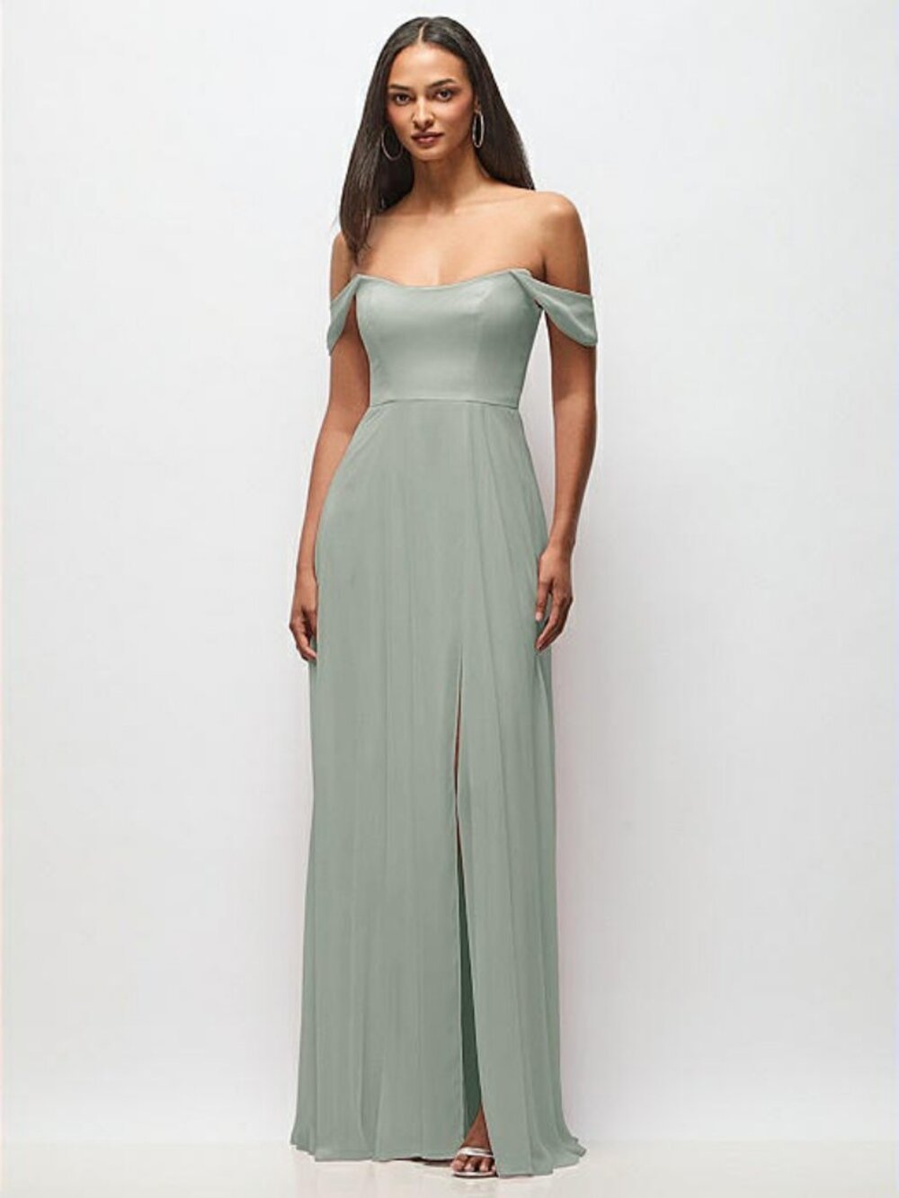 NWT After Six 1560 Full length Chiffon Dress- Size 12R